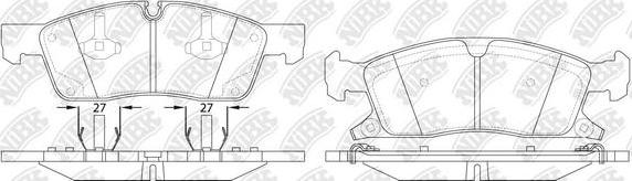 NiBK PN0833 - Bremžu uzliku kompl., Disku bremzes autospares.lv