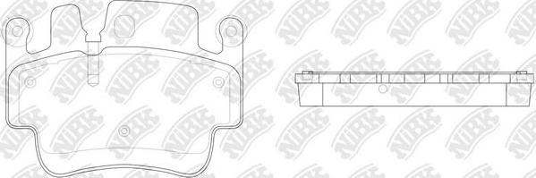 NiBK PN0823 - Bremžu uzliku kompl., Disku bremzes www.autospares.lv