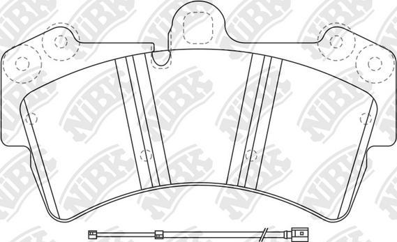 NiBK PN0346WS - Augstas veiktspējas bremžu uzliku komplekts www.autospares.lv