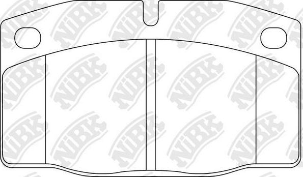 NiBK PN0234 - Тормозные колодки, дисковые, комплект www.autospares.lv