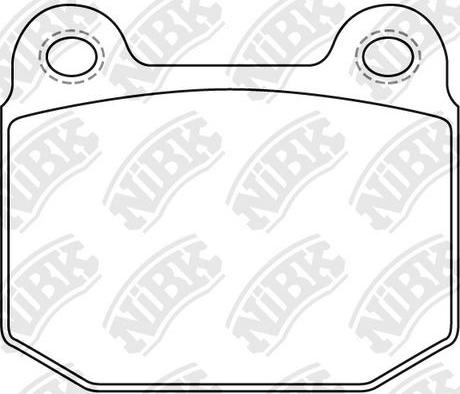 NiBK PN0226 - Brake Pad Set, disc brake www.autospares.lv