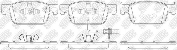 NiBK PN0732W - Bremžu uzliku kompl., Disku bremzes www.autospares.lv