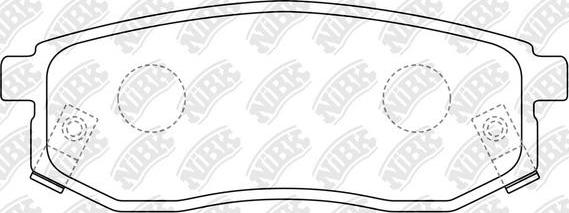 NiBK PN0771 - Brake Pad Set, disc brake www.autospares.lv