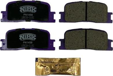 NiBK PN1458 - Brake Pad Set, disc brake www.autospares.lv