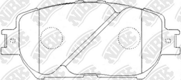 NiBK PN1479 - Brake Pad Set, disc brake www.autospares.lv