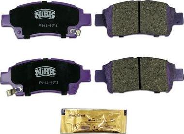 NiBK PN1471 - Brake Pad Set, disc brake www.autospares.lv