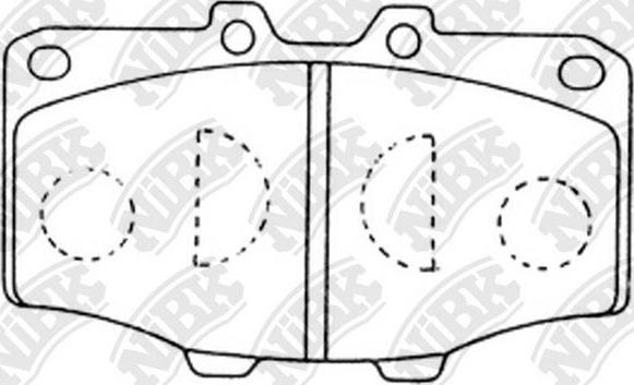 NiBK PN1086 - Brake Pad Set, disc brake www.autospares.lv