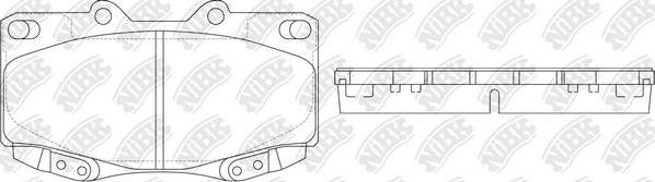 NiBK PN1830 - Brake Pad Set, disc brake www.autospares.lv