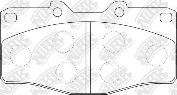 NiBK PN1393 - Brake Pad Set, disc brake www.autospares.lv