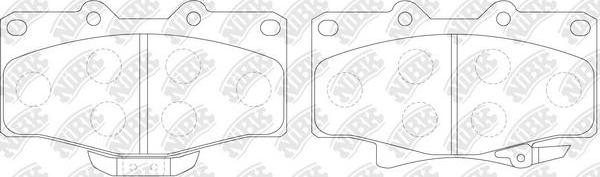 NiBK PN1351 - Brake Pad Set, disc brake www.autospares.lv