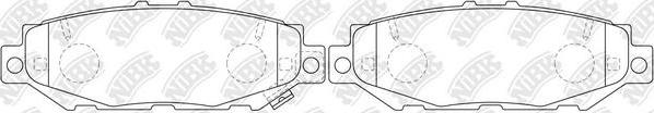 NiBK PN1363 - Brake Pad Set, disc brake www.autospares.lv