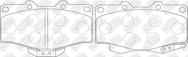 NiBK PN1387 - Brake Pad Set, disc brake www.autospares.lv