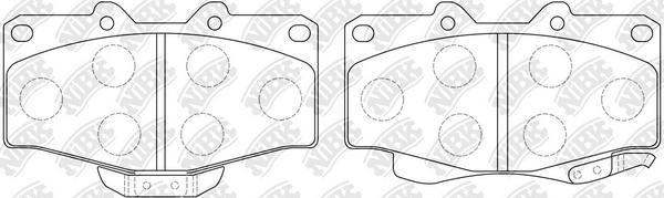 NiBK PN1219 - Brake Pad Set, disc brake www.autospares.lv