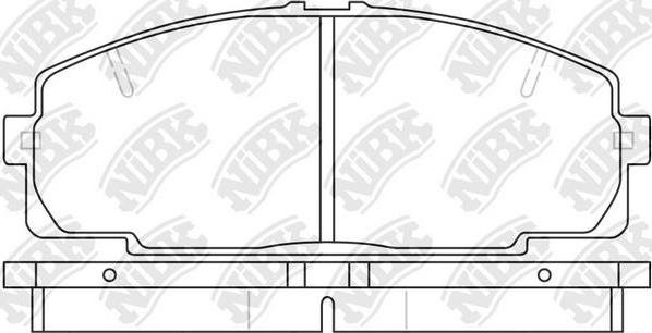 NiBK PN1237 - Brake Pad Set, disc brake www.autospares.lv