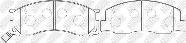 NiBK PN1273 - Brake Pad Set, disc brake www.autospares.lv