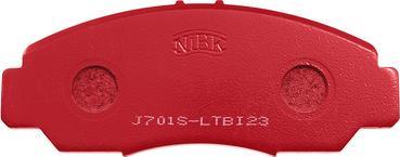 NiBK PN8465S - Комплект высокоэффективных тормозных колодок www.autospares.lv