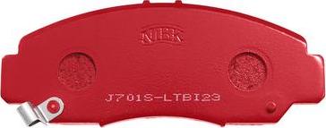 NiBK PN8465S - Комплект высокоэффективных тормозных колодок www.autospares.lv