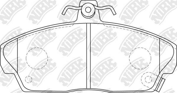 NiBK PN8103 - Brake Pad Set, disc brake www.autospares.lv