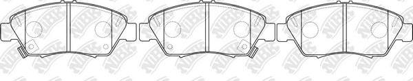 NiBK PN8264 - Brake Pad Set, disc brake www.autospares.lv