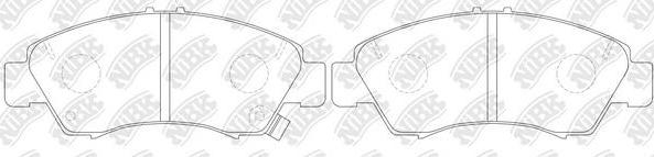 NiBK PN8265 - Brake Pad Set, disc brake www.autospares.lv