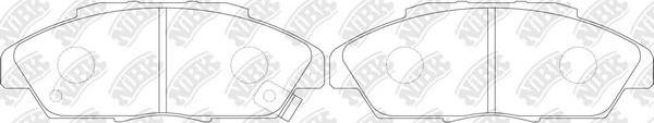 NiBK PN8223 - Brake Pad Set, disc brake www.autospares.lv