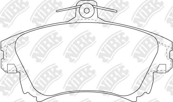 NiBK PN3126 - Brake Pad Set, disc brake www.autospares.lv