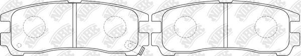 NiBK PN3174 - Brake Pad Set, disc brake www.autospares.lv