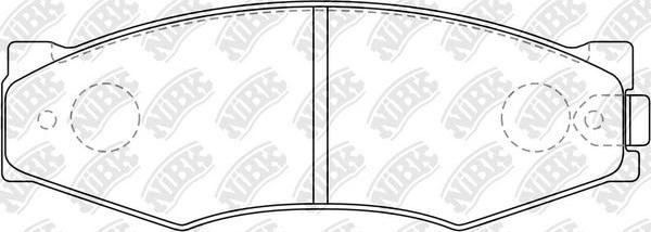 NiBK PN2105 - Brake Pad Set, disc brake www.autospares.lv