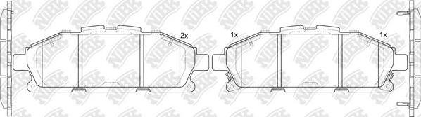NiBK PN2809 - Bremžu uzliku kompl., Disku bremzes autospares.lv