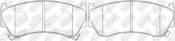 NiBK PN2356 - Brake Pad Set, disc brake www.autospares.lv