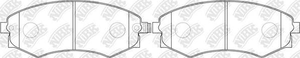 NiBK PN2245 - Brake Pad Set, disc brake www.autospares.lv