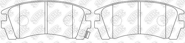 NiBK PN2225 - Brake Pad Set, disc brake www.autospares.lv