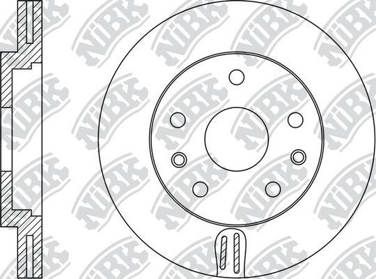 NiBK RN43005 - Bremžu diski www.autospares.lv