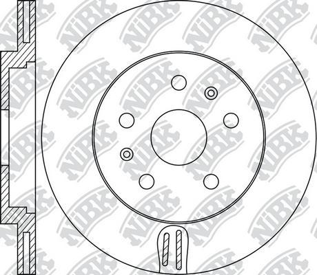 NiBK RN1902 - Bremžu diski www.autospares.lv