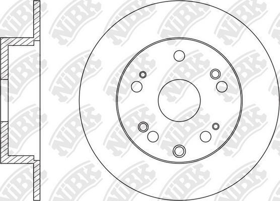 NiBK RN1603 - Bremžu diski www.autospares.lv