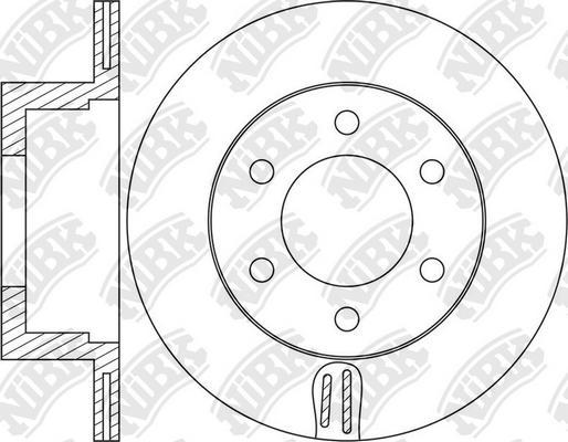 NiBK RN1634 - Bremžu diski www.autospares.lv