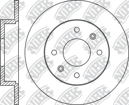 NiBK RN1040 - Bremžu diski www.autospares.lv