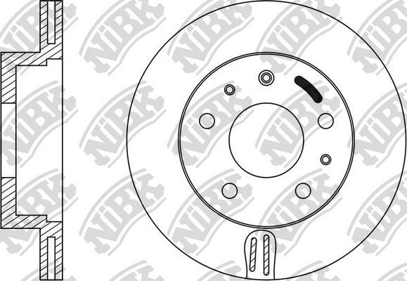 NiBK RN1065 - Brake Disc www.autospares.lv