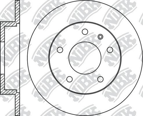 NiBK RN1084 - Тормозной диск www.autospares.lv