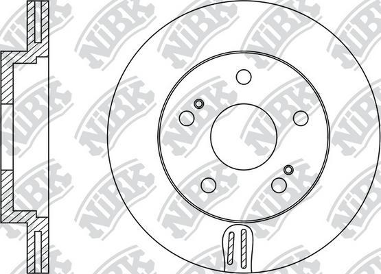 NiBK RN1036 - Bremžu diski www.autospares.lv