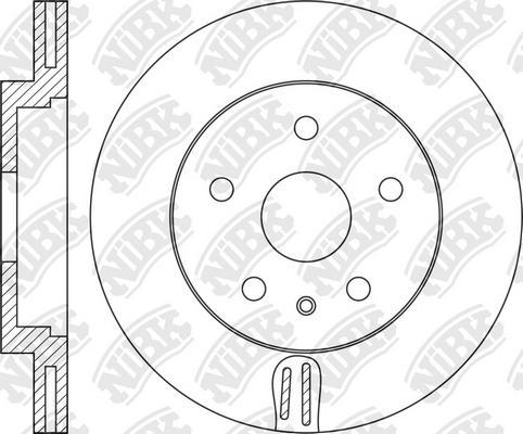 NiBK RN1022 - Тормозной диск www.autospares.lv