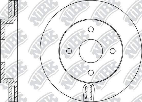 NiBK RN1072 - Bremžu diski www.autospares.lv