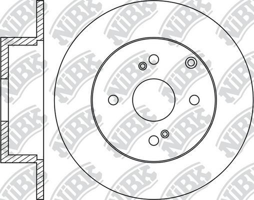 NiBK RN1190 - Тормозной диск www.autospares.lv