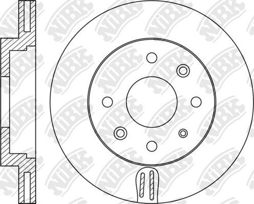 NiBK RN1166 - Тормозной диск www.autospares.lv