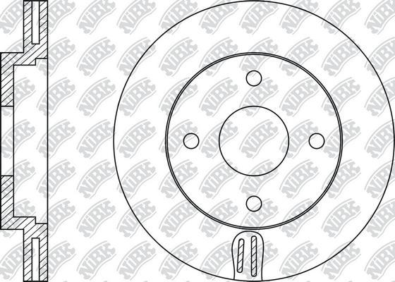 NiBK RN1109 - Bremžu diski www.autospares.lv