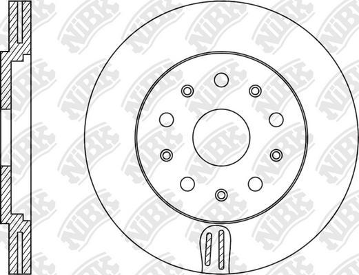 NiBK RN1116 - Bremžu diski www.autospares.lv