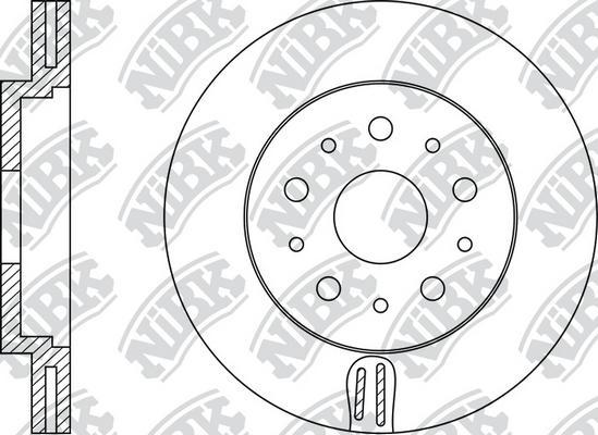NiBK RN1182 - Bremžu diski autospares.lv