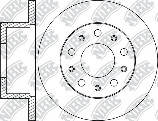 NiBK RN1849 - Тормозной диск www.autospares.lv