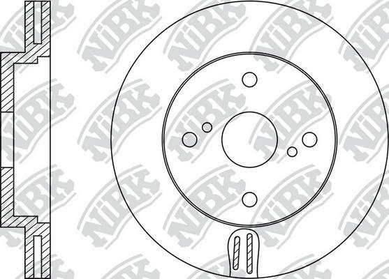 NiBK RN1353 - Bremžu diski www.autospares.lv