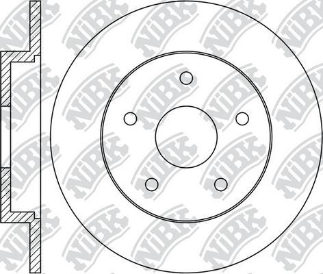 NiBK RN1368 - Тормозной диск www.autospares.lv